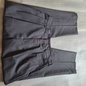 Lands' End Men's Traditional Fit Dress Pants Size 35 Black Wool